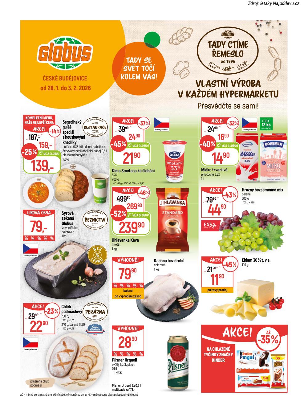 Let�k Globus  �esk� Bud�jovice (28. 1. - 3. 2. 2026) - str. 1