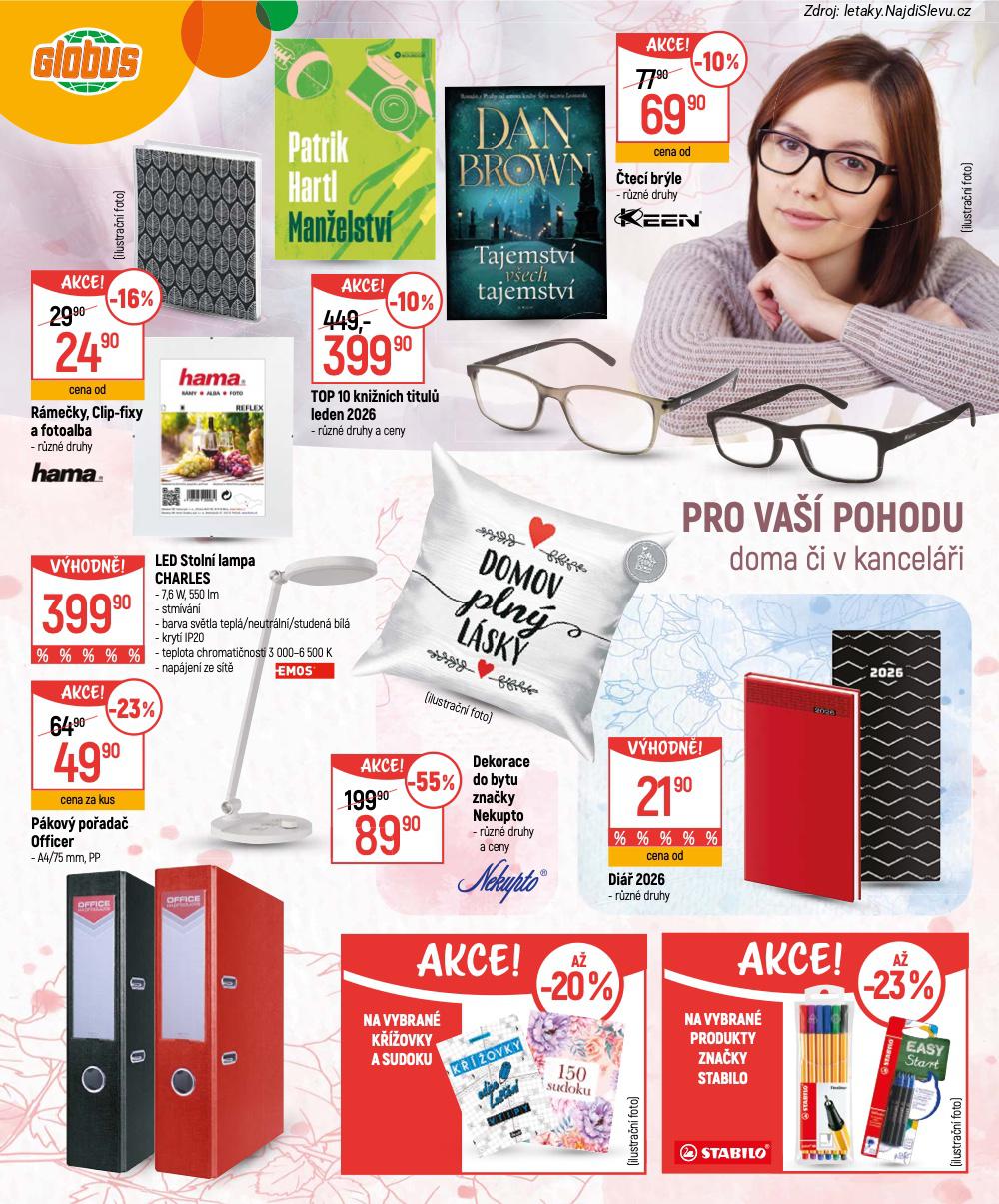 Let�k Globus  Katalog (28. 1. - 16. 2. 2026) - str. 10: Vybran� produkty, Vybran� k��ovky, Dekorace do, Di�� 2026