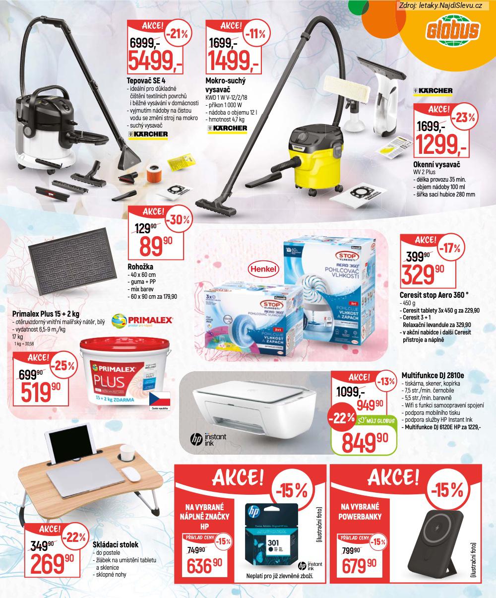 Let�k Globus  Katalog (28. 1. - 16. 2. 2026) - str. 11: Vybran� powerbanky, Vybran� n�pln�, Skl�dac� stolek, Primalex Plus