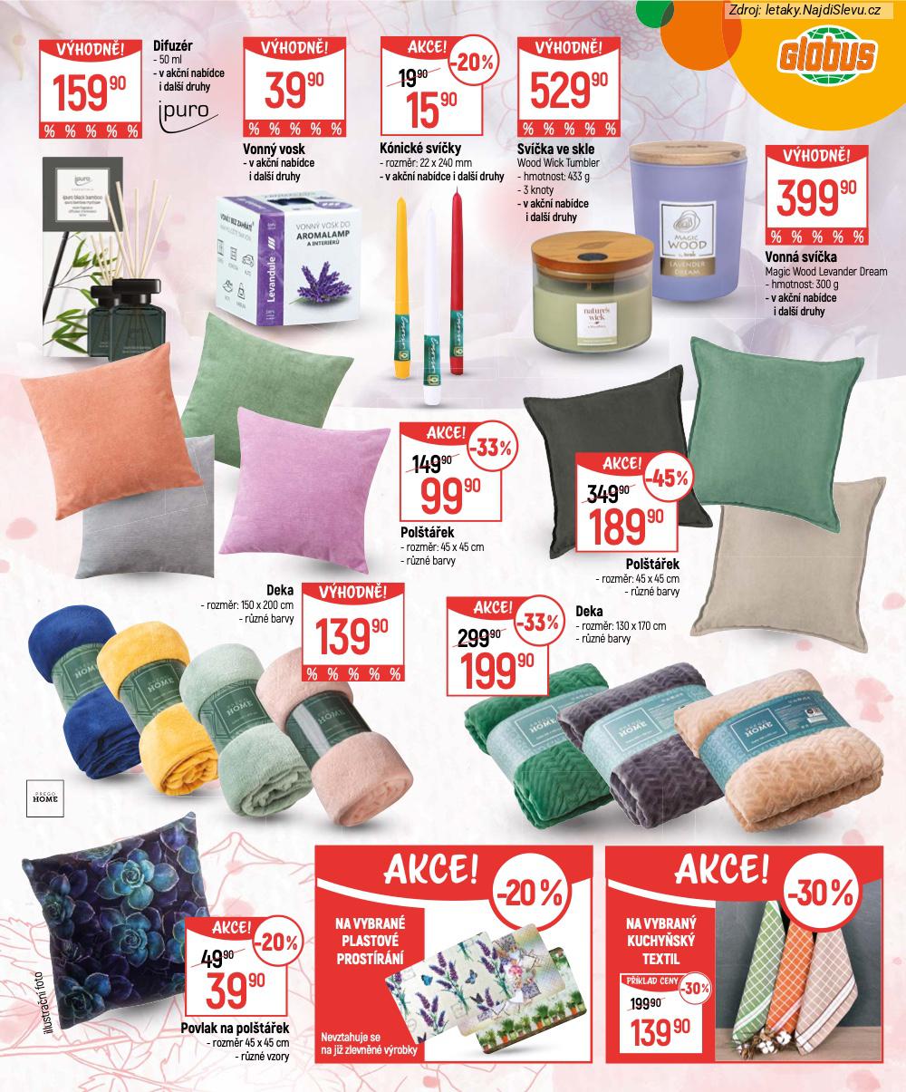 Let�k Globus  Katalog (28. 1. - 16. 2. 2026) - str. 3: Vybran� plastov�, Vybran� kuchy�sk�, Povlak na, Pol�t��ek 45x45