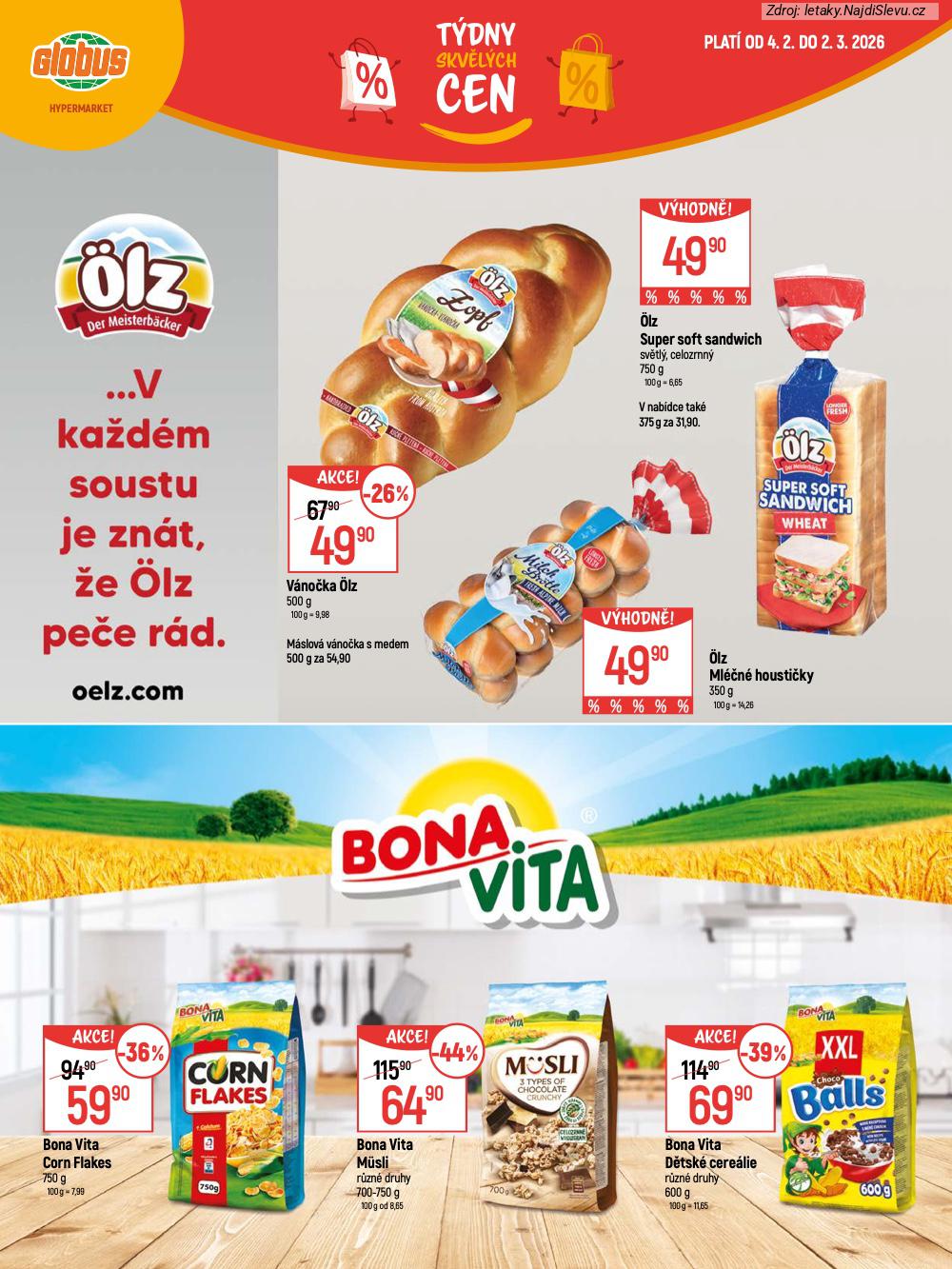 Let�k Globus  Katalog (4. 2. - 2. 3. 2026) - str. 10: Bona Vita, �lz Super, �lz Ml��n�, V�no�ka �lz
