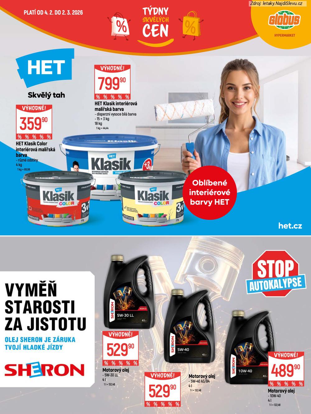 Let�k Globus  Katalog (4. 2. - 2. 3. 2026) - str. 25: HET Klasik, Motorov� olej