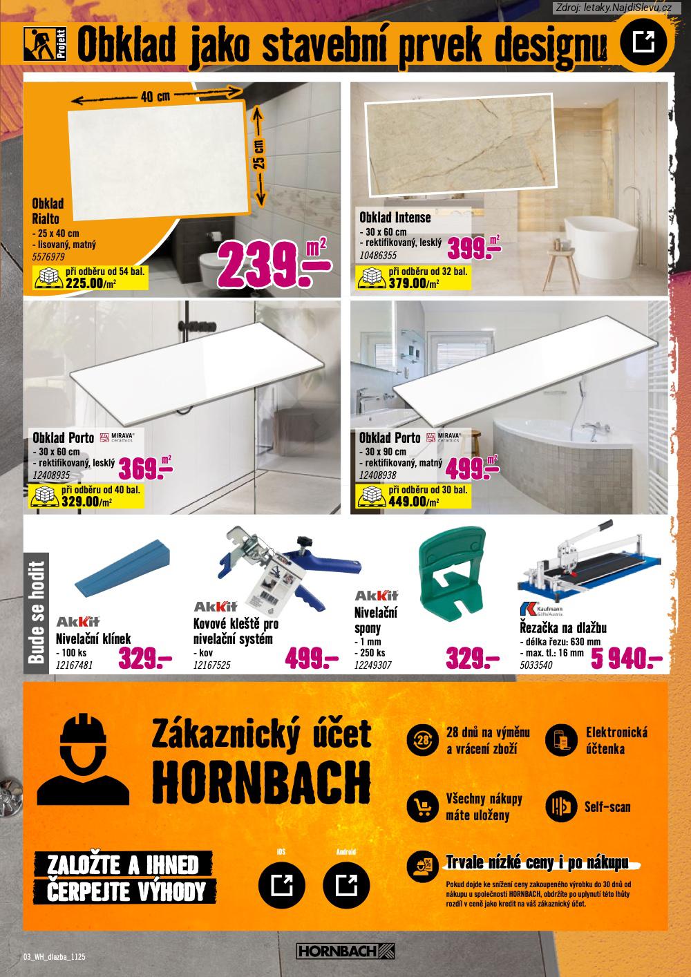 Let�k HORNBACH  Obklady a dla�by (19. 11. - 3. 12. 2025) - str. 3
