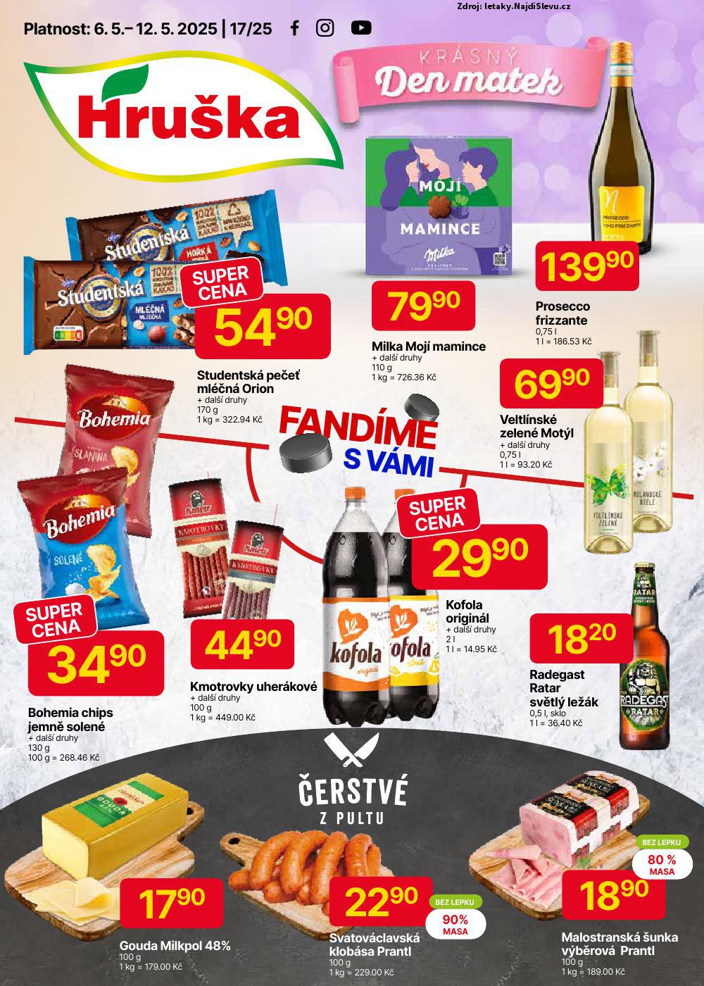 Strana 1 - leták Hruška (6. 5. - 12. 5. 2025)