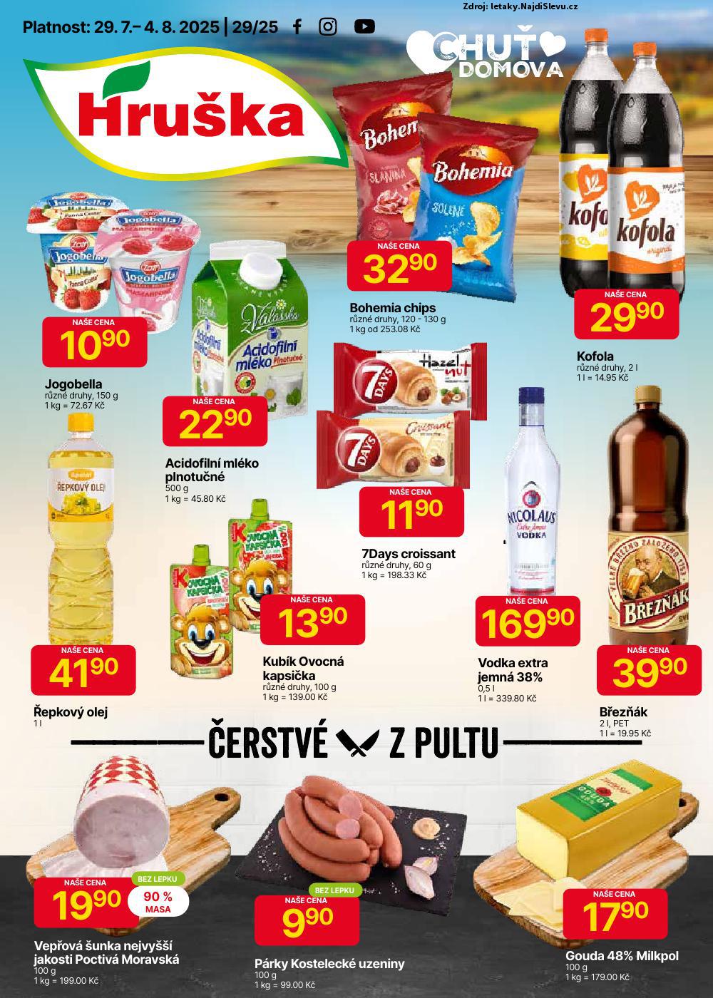 Strana 1 - leták Hruška (29. 7. - 4. 8. 2025)