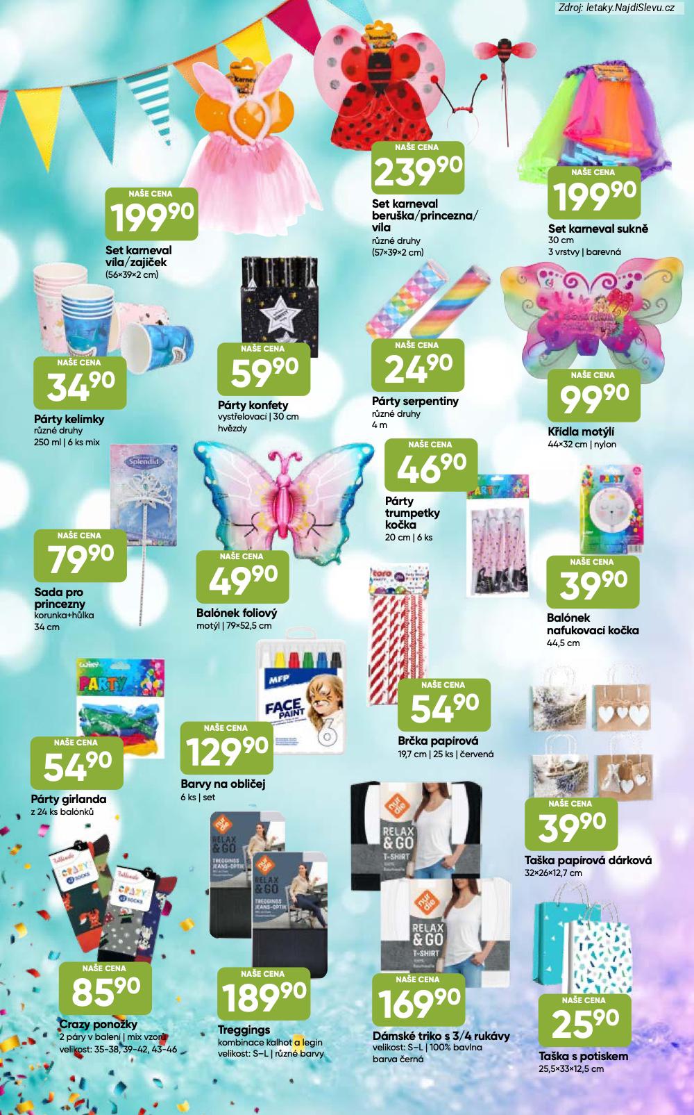 Let�k Hru�ka  Katalog (8. 1. - 16. 2. 2026) - str. 2: Set karneval, P�rty kel�mky, P�rty konfety, P�rty serpentiny