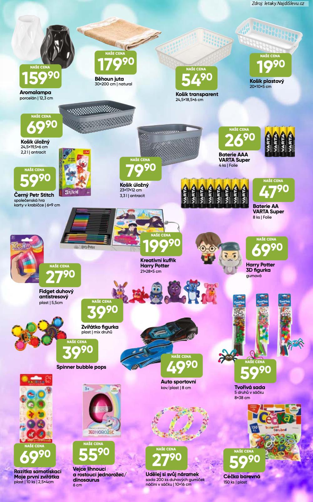 Let�k Hru�ka  Katalog (8. 1. - 16. 2. 2026) - str. 3: Aromalampa porcel�n, B�houn juta, Ko��k transparent, Ko��k plastov�