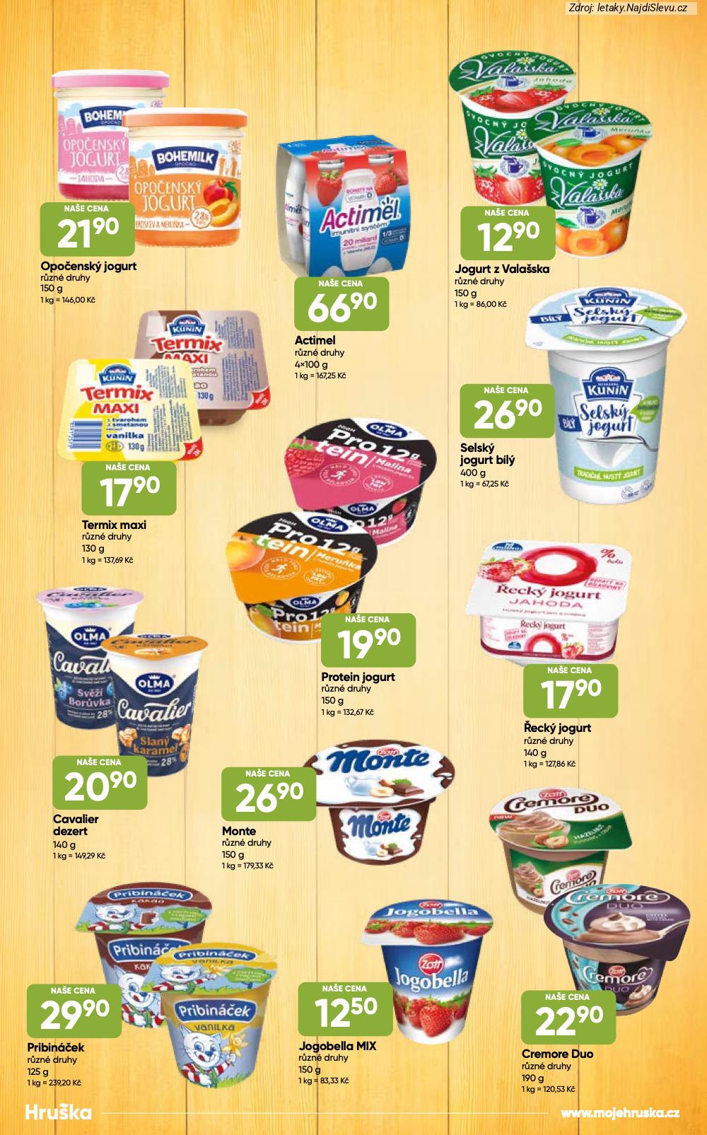 Let�k Hru�ka  Katalog (8. 1. - 16. 2. 2026) - str. 9: Opo�ensk� jogurt, Jogurt z, Actimel r�zn�, Termix maxi