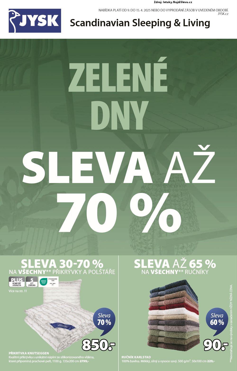 Strana 2 - leták Jysk (9. 4. - 15. 4. 2025)