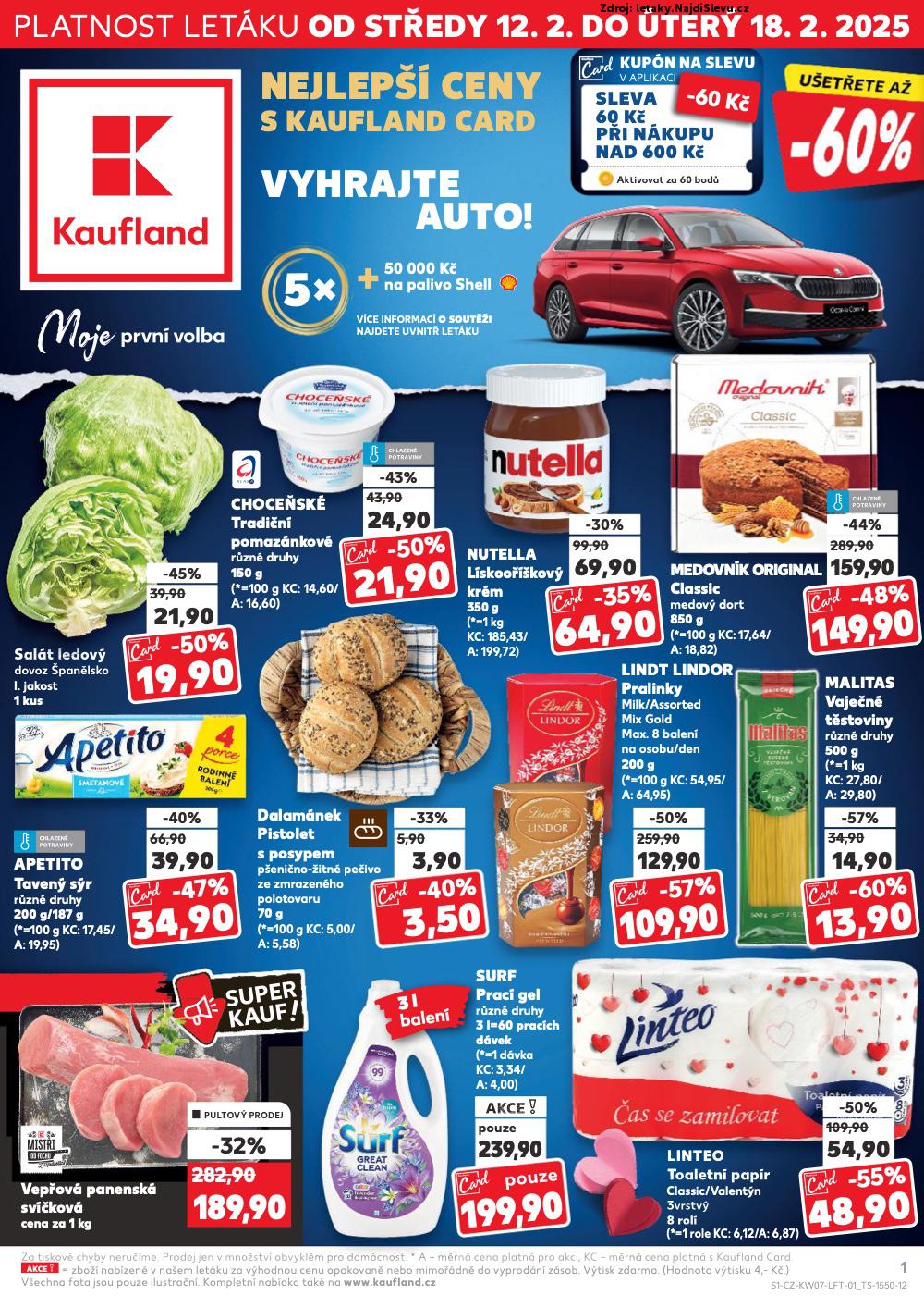 Strana 1 - letk Kaufland (12. 2. - 18. 2. 2025)
