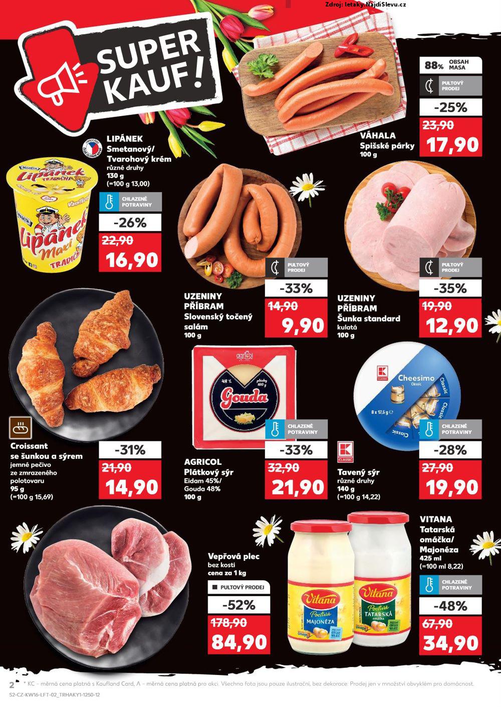 Strana 2 - leták Kaufland (16. 4. - 20. 4. 2025)