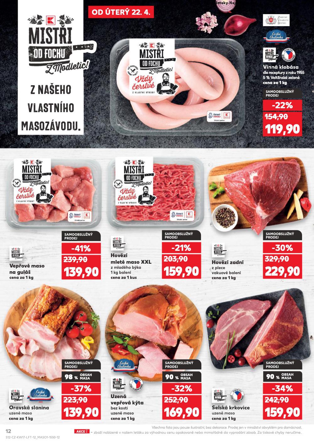 Strana 12 - leták Kaufland (22. 4. - 29. 4. 2025)