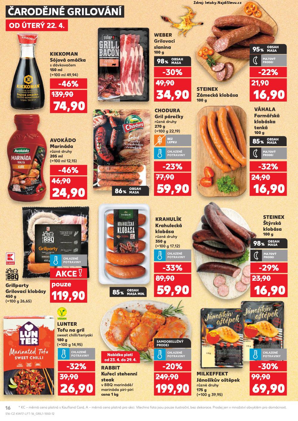 Strana 16 - leták Kaufland (22. 4. - 29. 4. 2025)