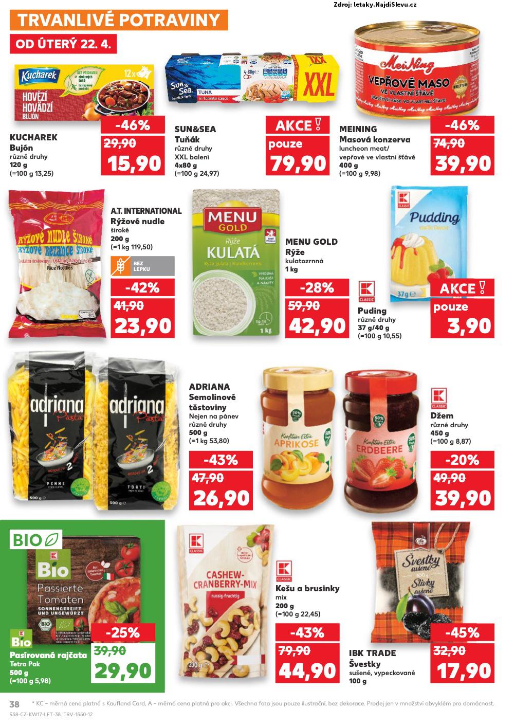 Strana 38 - letk Kaufland (22. 4. - 29. 4. 2025)