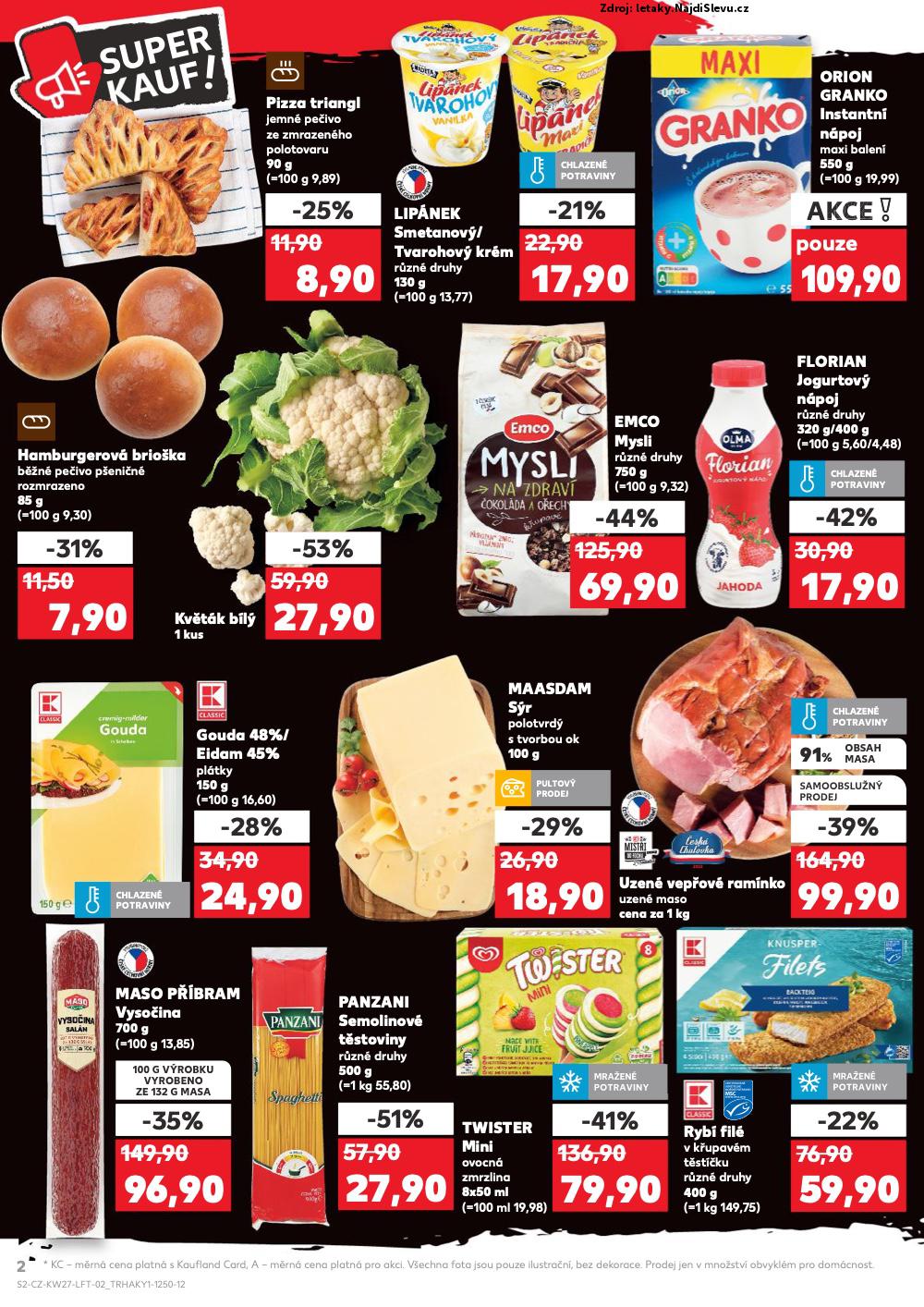 Strana 2 - leták Kaufland (2. 7. - 8. 7. 2025)