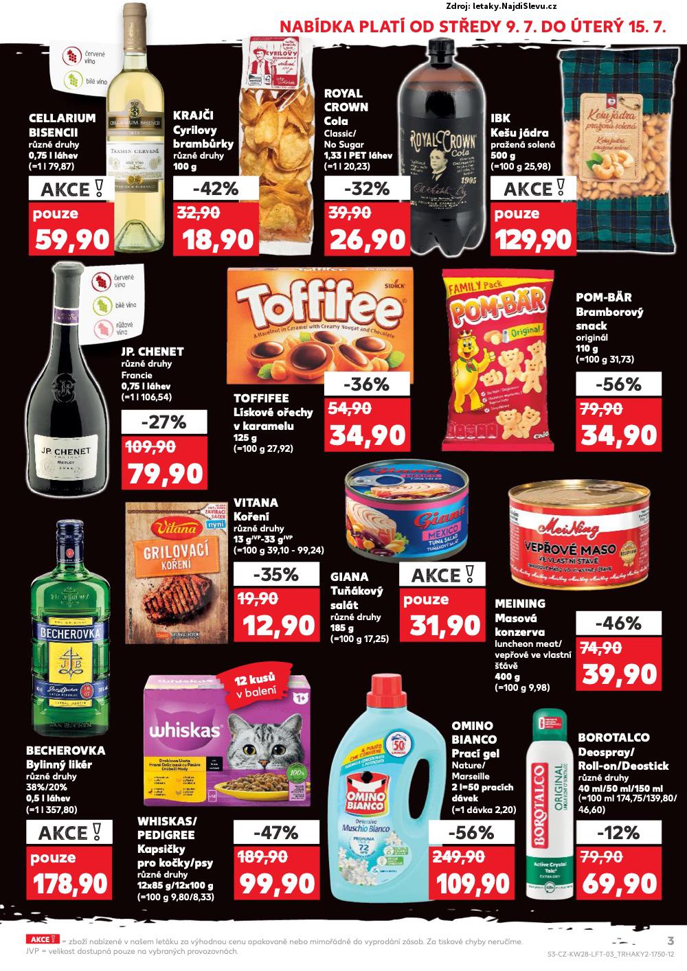 Strana 3 - leták Kaufland (9. 7. - 15. 7. 2025)