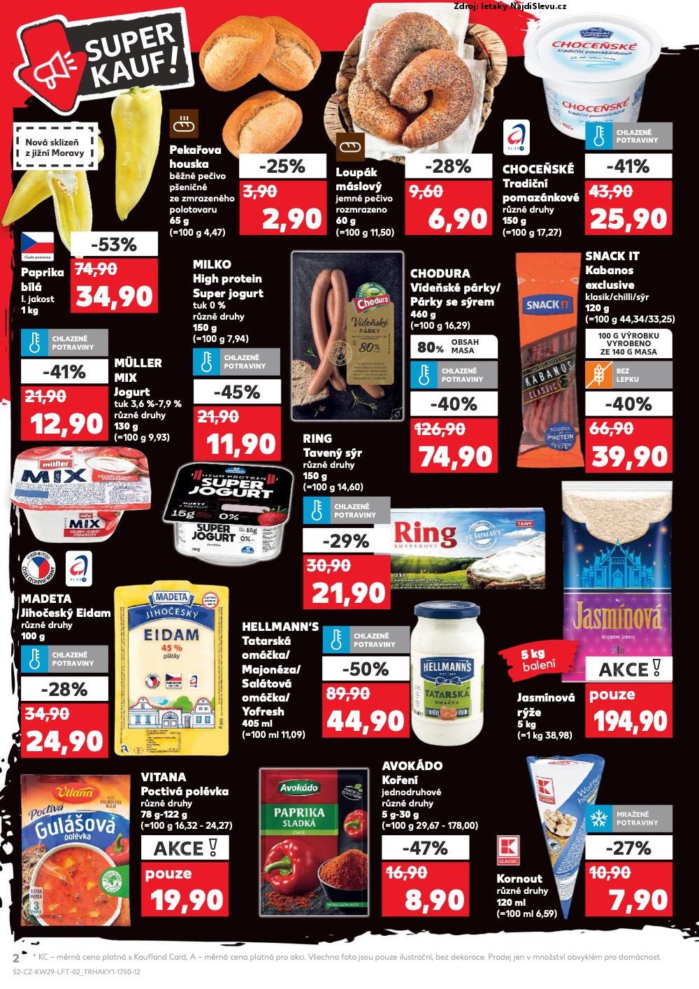 Strana 2 - letk Kaufland (16. 7. - 22. 7. 2025)
