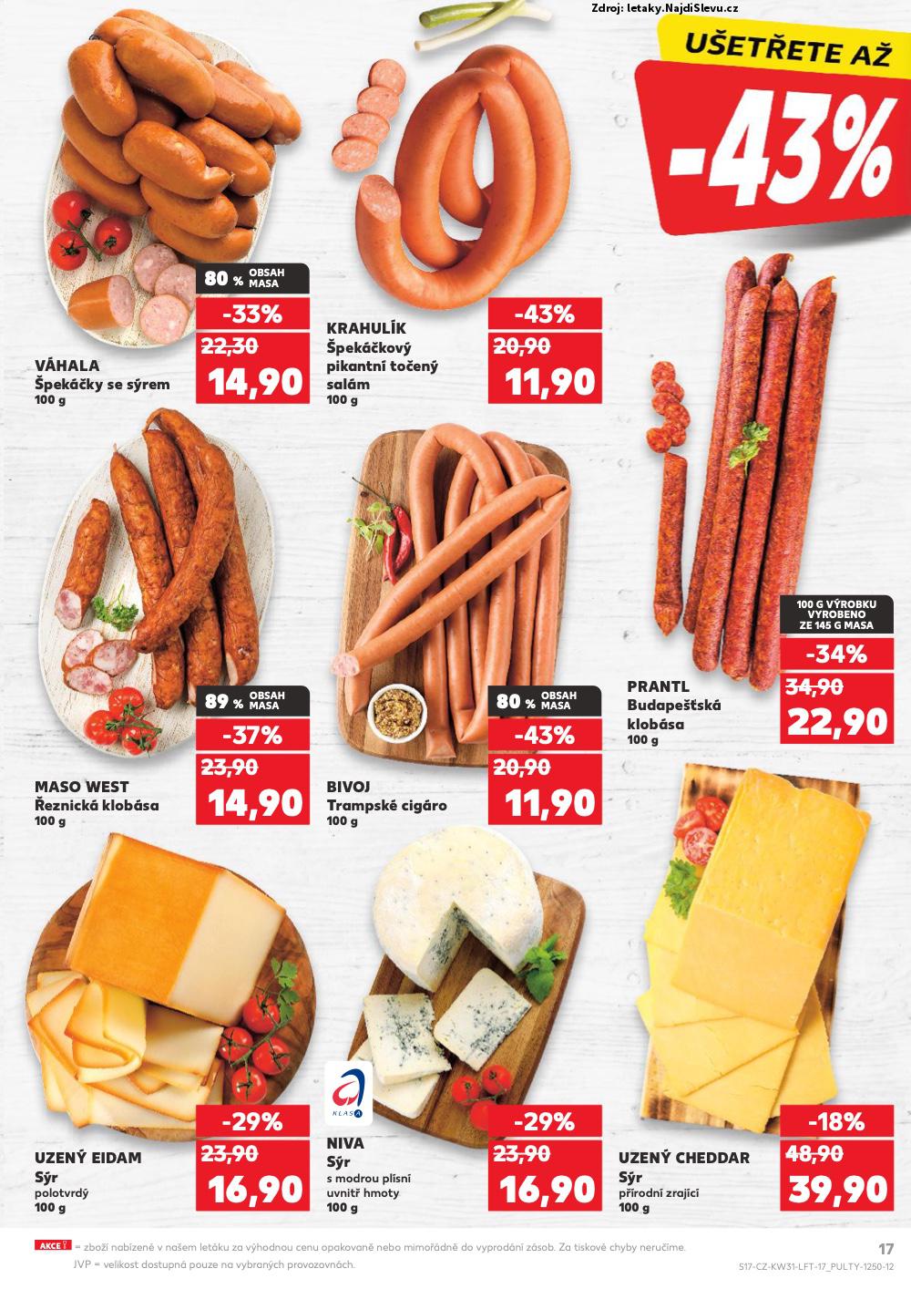 Strana 17 - leták Kaufland (30. 7. - 5. 8. 2025)