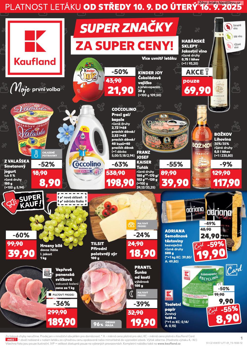 Letk Kaufland (10. 9. - 16. 9. 2025) - strana 1 z 90