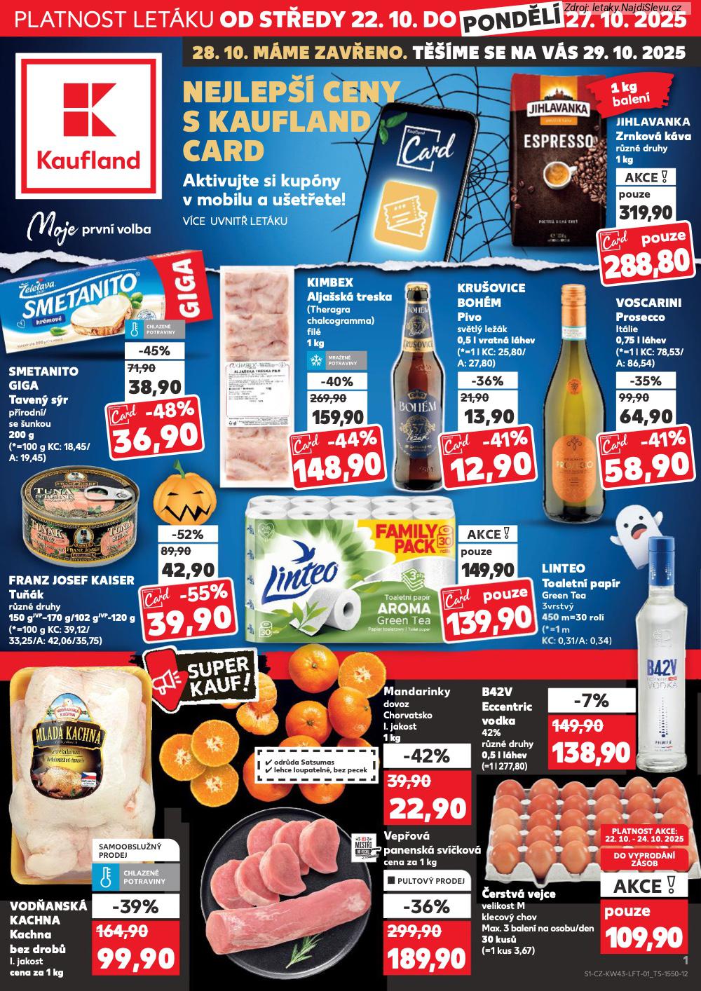 Let�k Kaufland  Praha (22. 10. - 27. 10. 2025) - str. 1