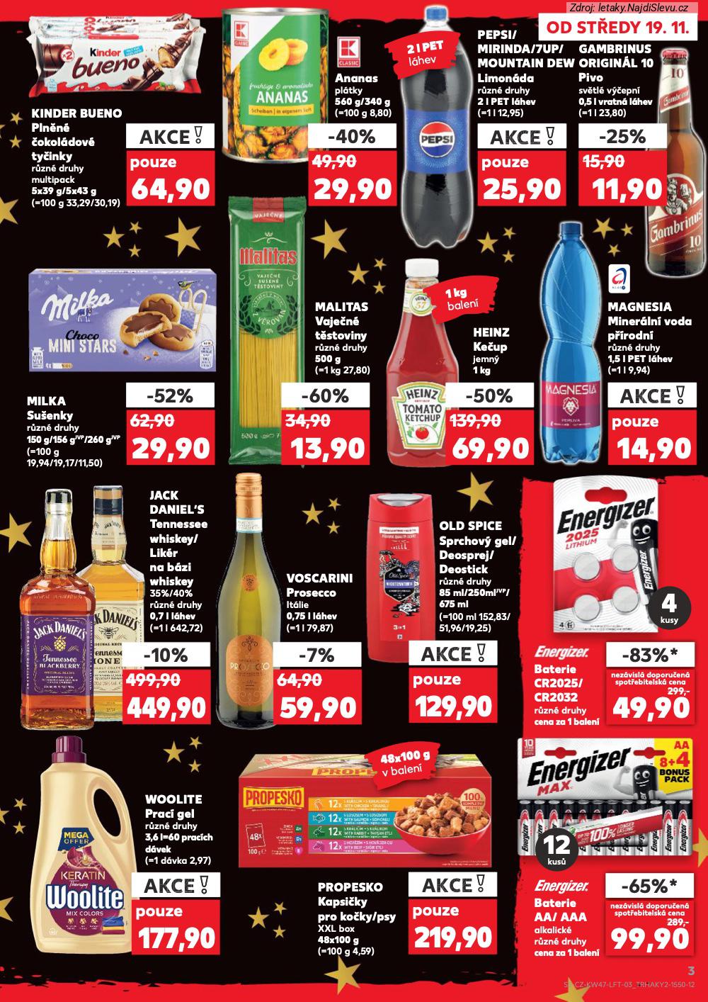 Strana 3 - leták Kaufland (19. 11. - 25. 11. 2025)