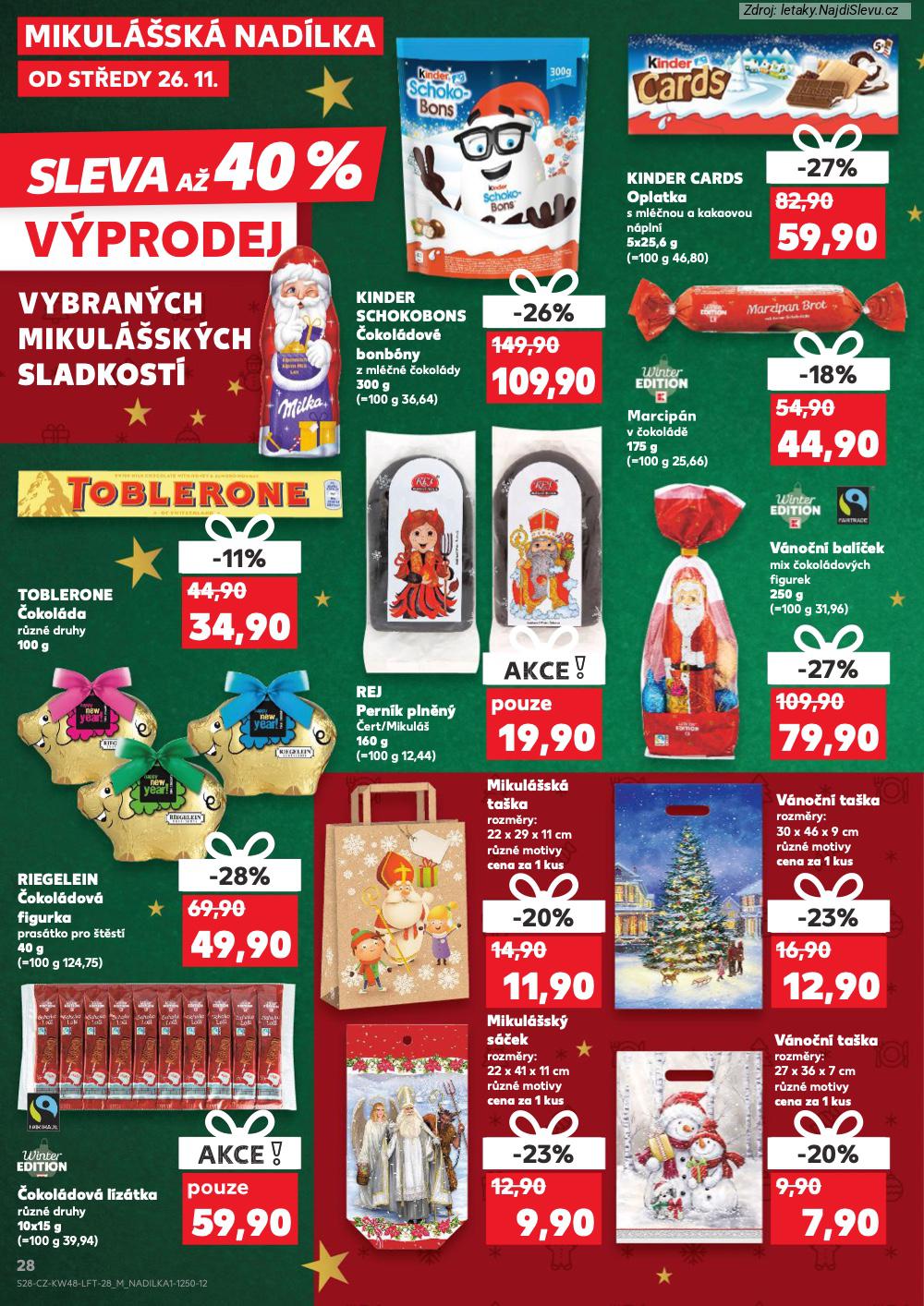 Let�k Kaufland  Jihlava, �umperk, Havl��k�v Brod, Vset�n, P�erov, ���r nad S�zavo... (26. 11. - 2. 12. 2025) - str. 28