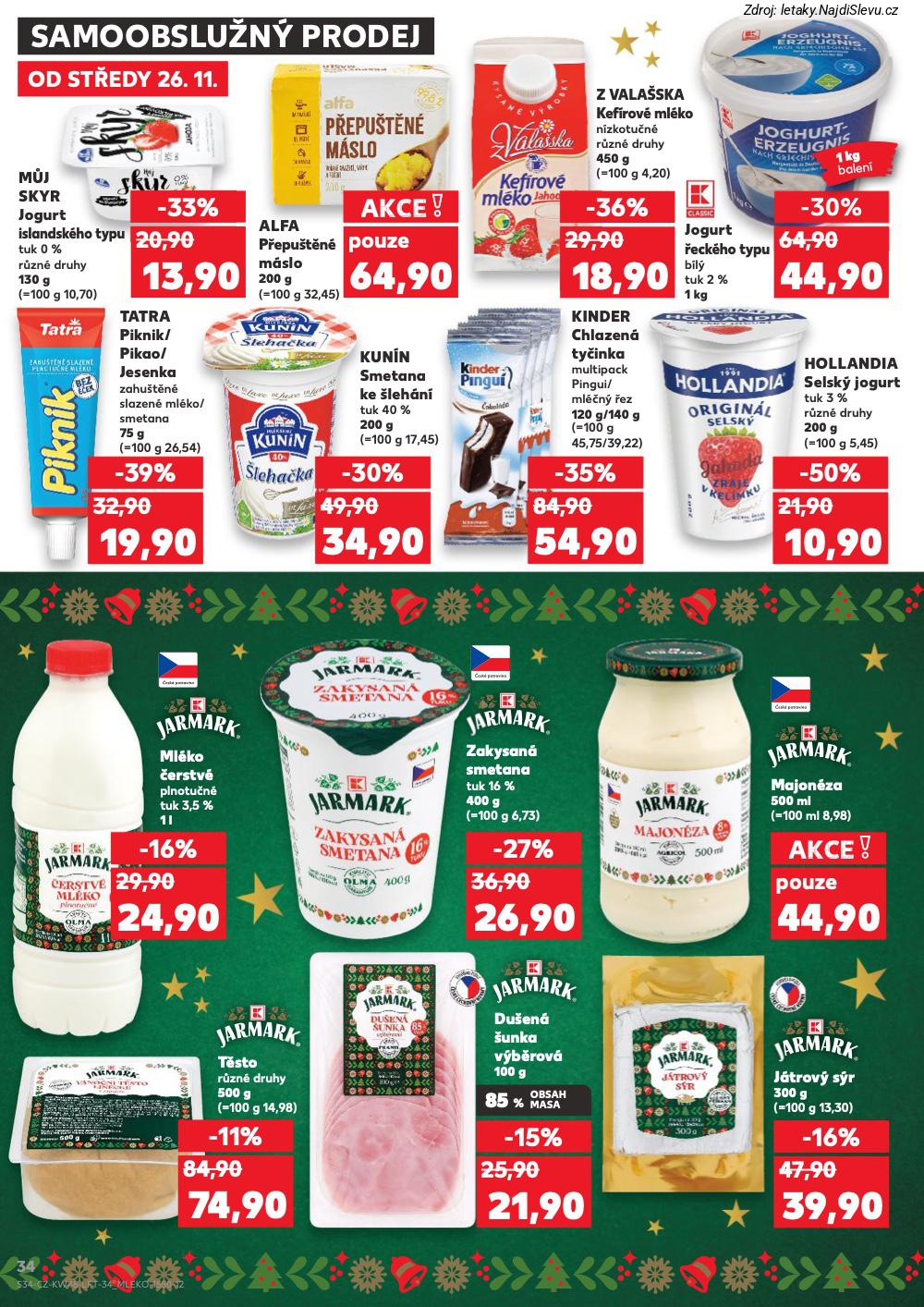 Let�k Kaufland  Jihlava, �umperk, Havl��k�v Brod, Vset�n, P�erov, ���r nad S�zavo... (26. 11. - 2. 12. 2025) - str. 34