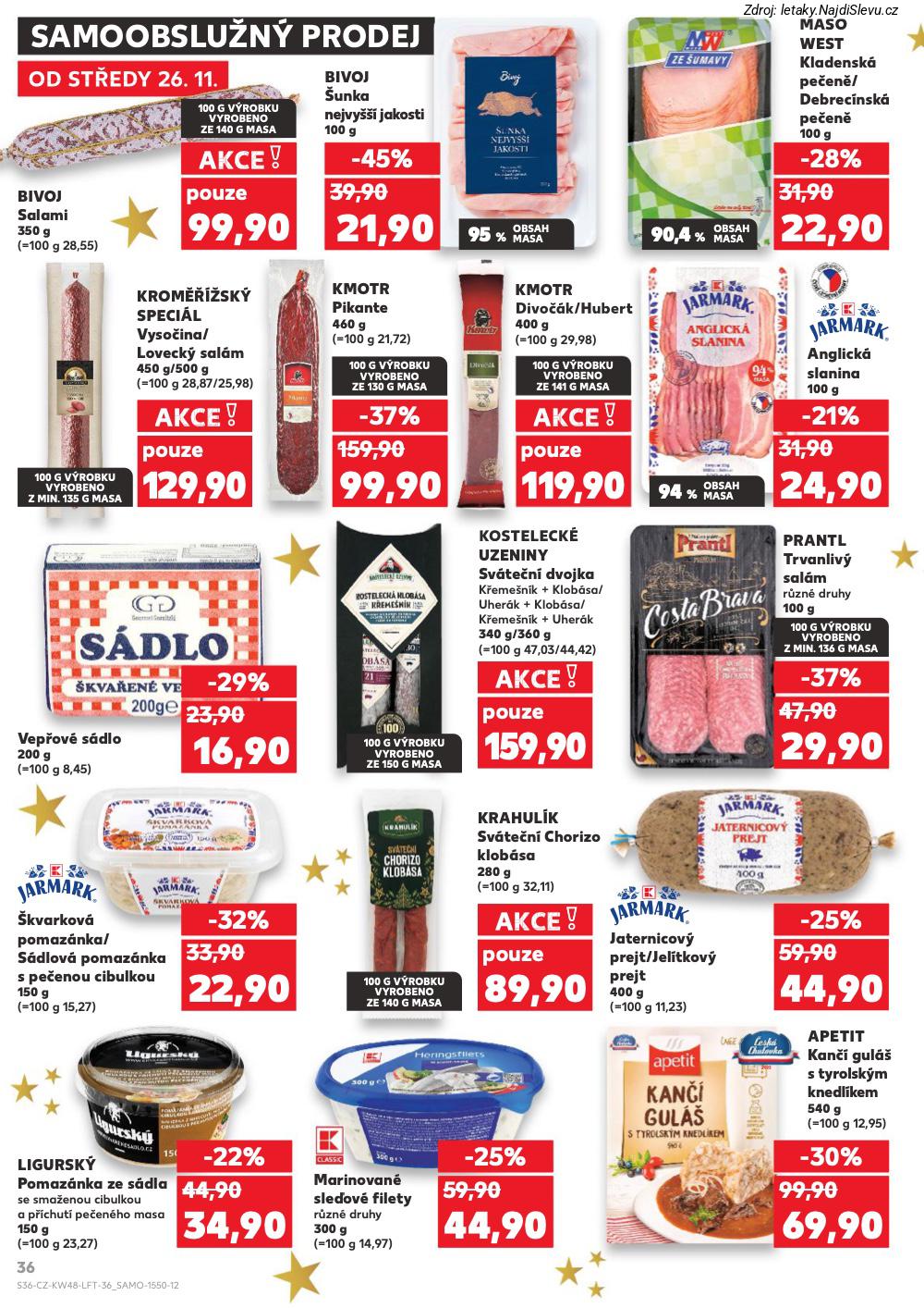 Let�k Kaufland  Jihlava, �umperk, Havl��k�v Brod, Vset�n, P�erov, ���r nad S�zavo... (26. 11. - 2. 12. 2025) - str. 36