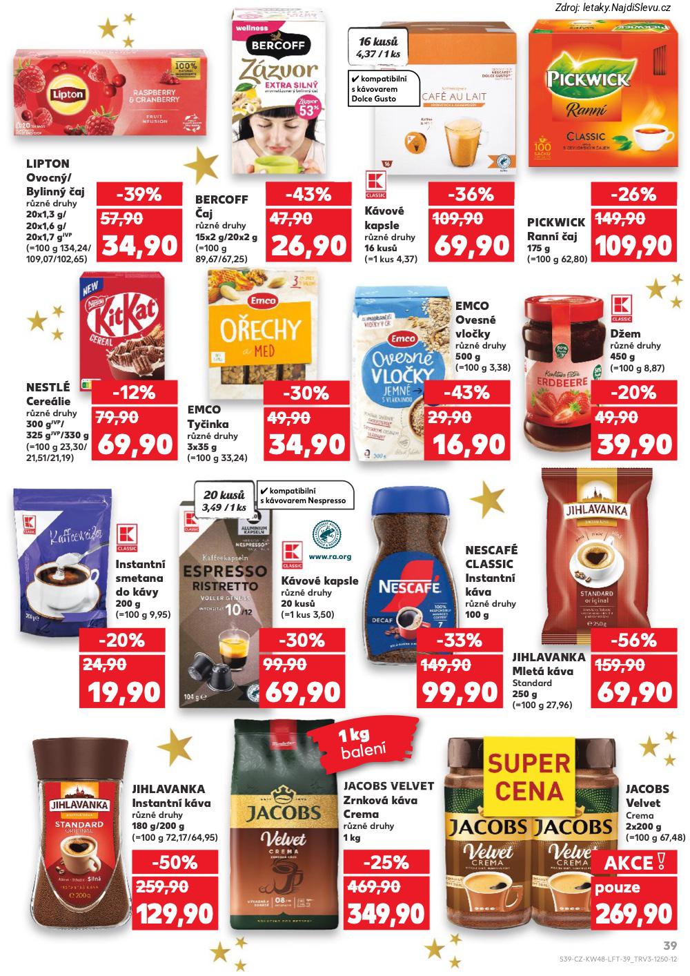 Let�k Kaufland  Jihlava, �umperk, Havl��k�v Brod, Vset�n, P�erov, ���r nad S�zavo... (26. 11. - 2. 12. 2025) - str. 39