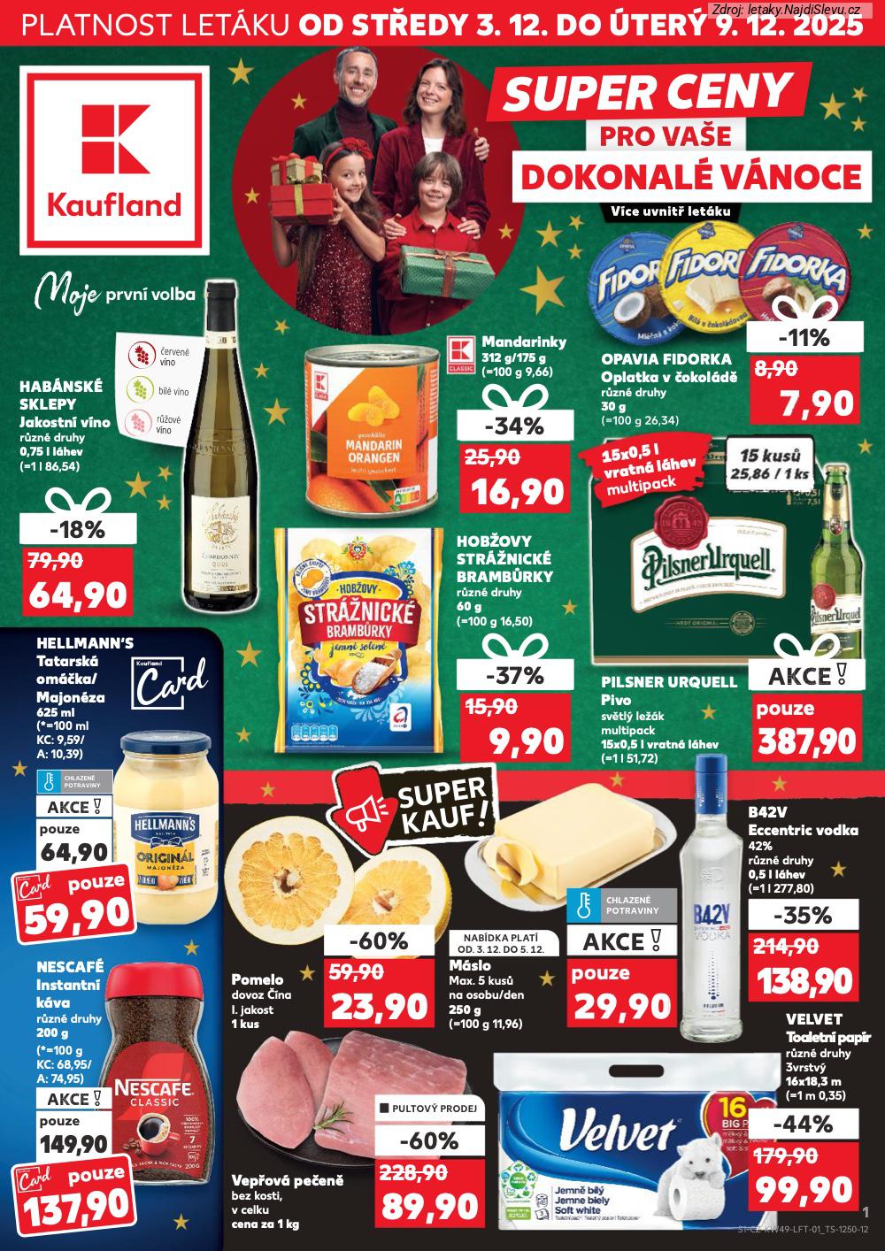 Let�k Kaufland (3. 12. - 9. 12. 2025) - strana 1 z 60