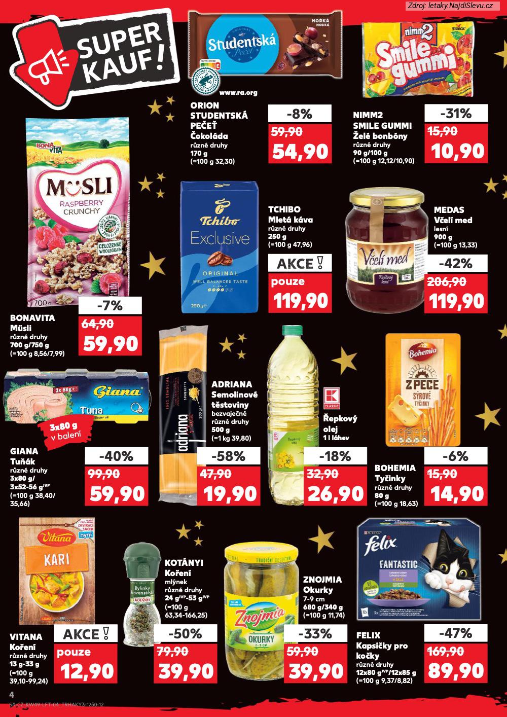 Let�k Kaufland (3. 12. - 9. 12. 2025) - strana 4 z 60
