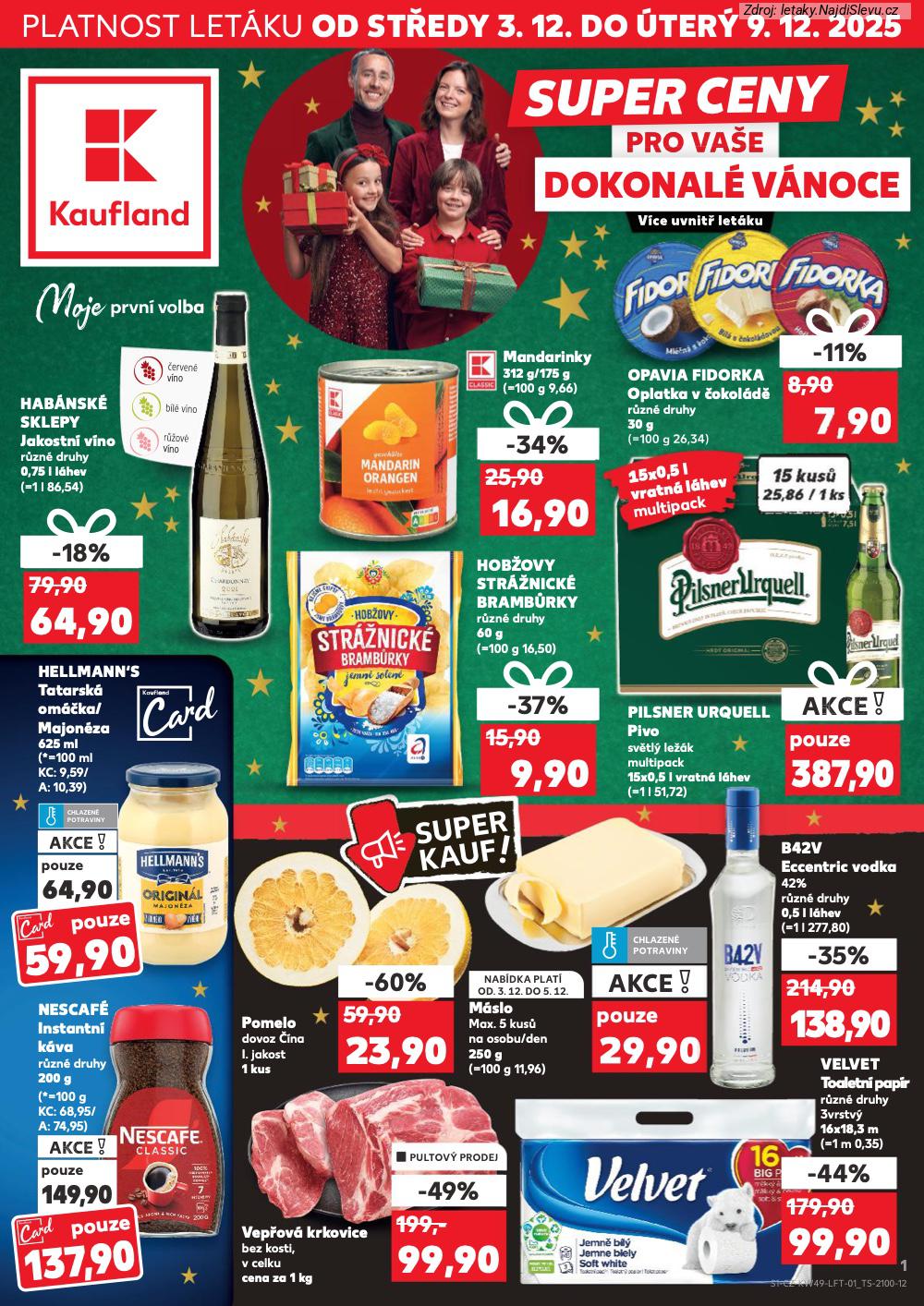 Let�k Kaufland (3. 12. - 9. 12. 2025) - strana 1 z 60