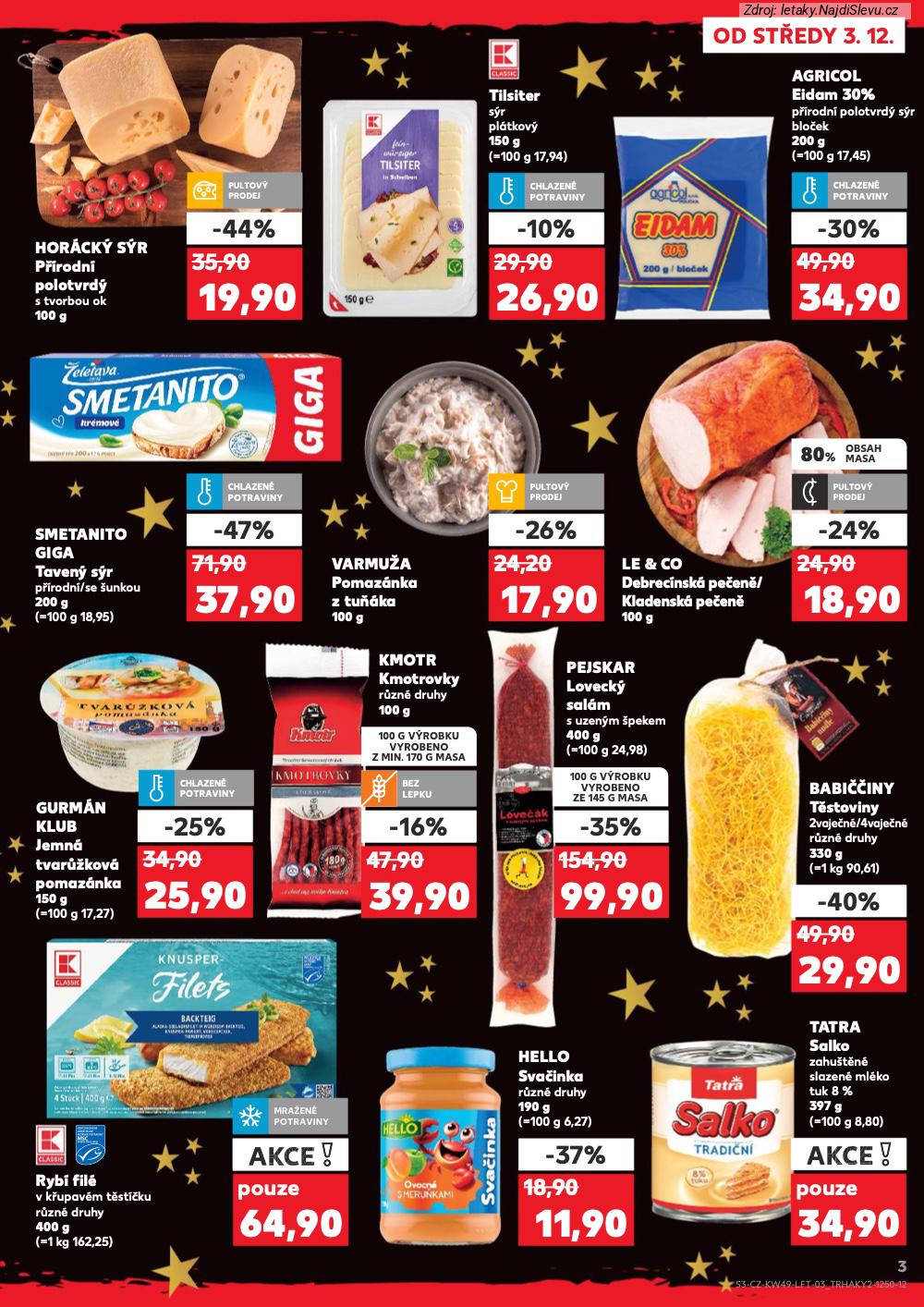 Let�k Kaufland (3. 12. - 9. 12. 2025) - strana 3 z 60