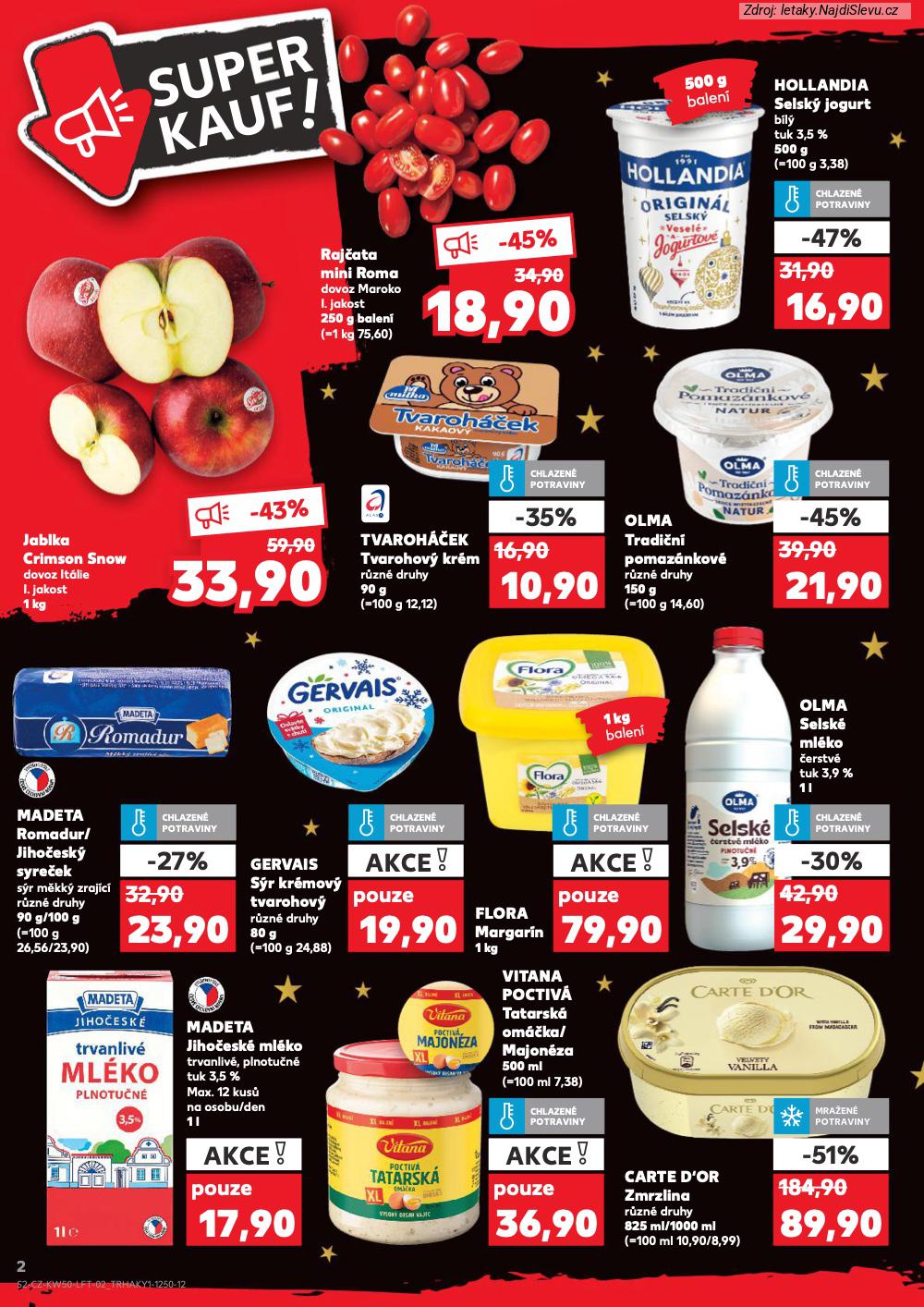 Let�k Kaufland  Most, M�ln�k, Sokolov, Mari�nsk� L�zn�, Kol�n, Kladno, �atec, P�s... (10. 12. - 16. 12. 2025) - str. 2