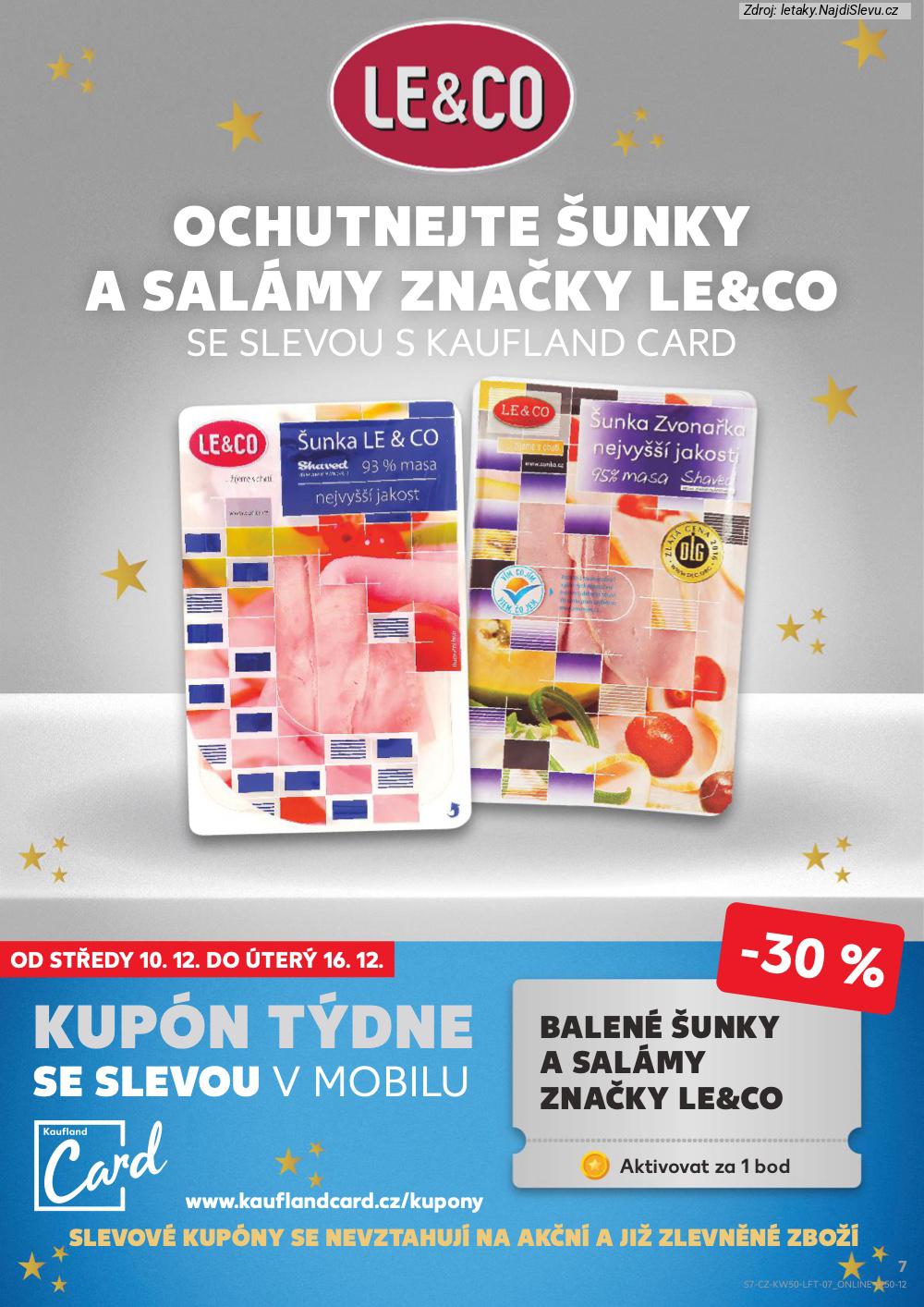 Let�k Kaufland  Most, M�ln�k, Sokolov, Mari�nsk� L�zn�, Kol�n, Kladno, �atec, P�s... (10. 12. - 16. 12. 2025) - str. 7