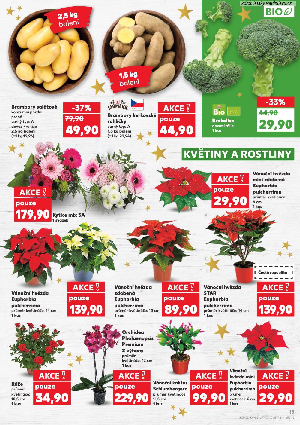 Let�k Kaufland  Karlovy Vary, Plze�, �st� nad Labem, �esk� Bud�jovice, Liberec, P... (10. 12. - 16. 12. 2025) - str. 13