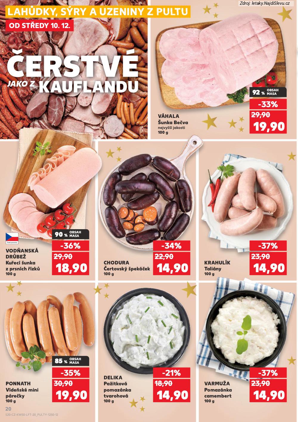 Let�k Kaufland  Karlovy Vary, Plze�, �st� nad Labem, �esk� Bud�jovice, Liberec, P... (10. 12. - 16. 12. 2025) - str. 20