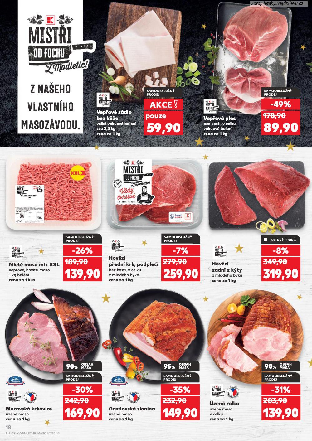 Let�k Kaufland  Most, M�ln�k, Sokolov, Mari�nsk� L�zn�, Kol�n, Kladno, �atec, P�s... (17. 12. - 24. 12. 2025) - str. 18