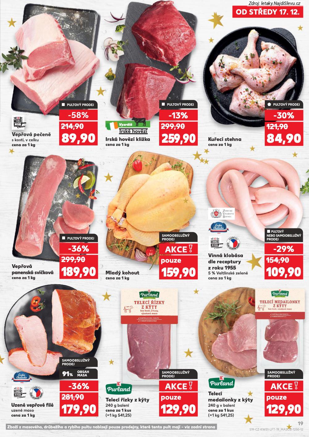 Let�k Kaufland  Most, M�ln�k, Sokolov, Mari�nsk� L�zn�, Kol�n, Kladno, �atec, P�s... (17. 12. - 24. 12. 2025) - str. 19