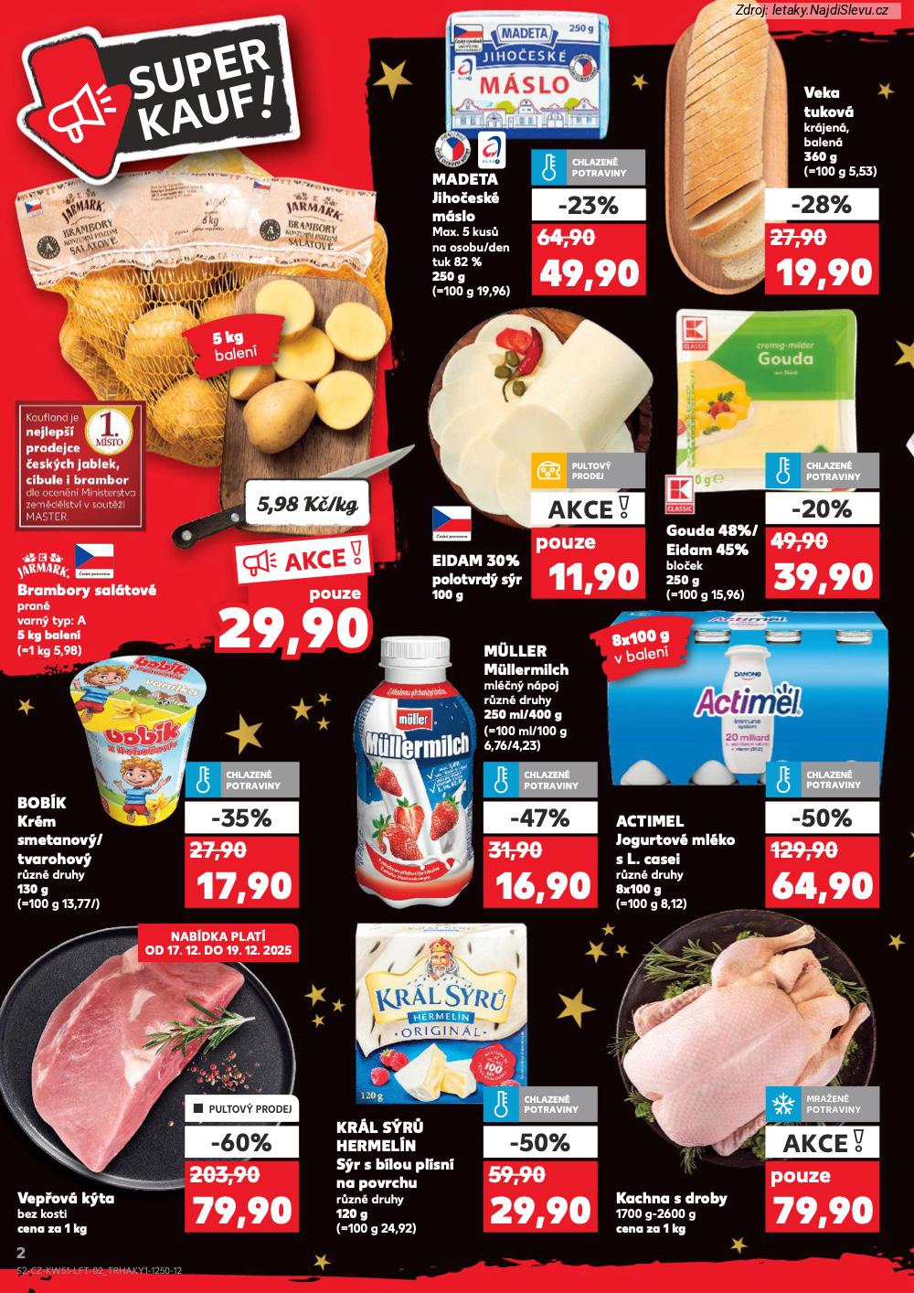 Let�k Kaufland  Most, M�ln�k, Sokolov, Mari�nsk� L�zn�, Kol�n, Kladno, �atec, P�s... (17. 12. - 24. 12. 2025) - str. 2