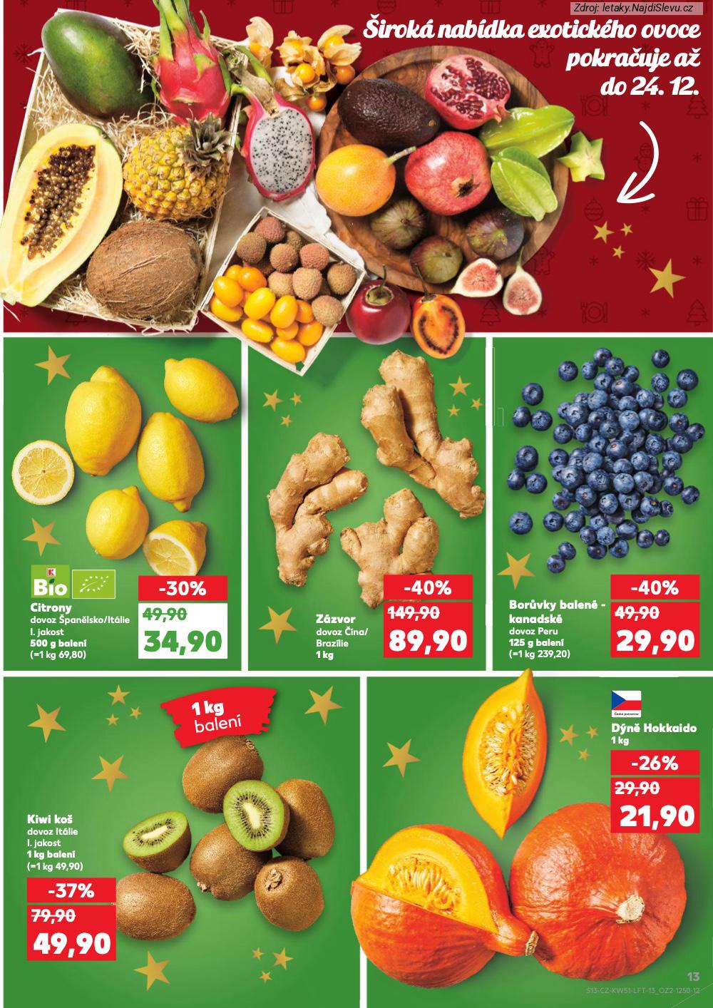 Let�k Kaufland  Zl�n, Hranice, Bohum�n, Krnov, T�eb��, Hodon�n, T�inec, Orlov� (17. 12. - 24. 12. 2025) - str. 13