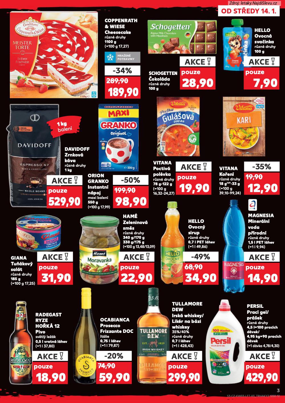 Let�k Kaufland (14. 1. - 20. 1. 2026) - strana 3 z 60