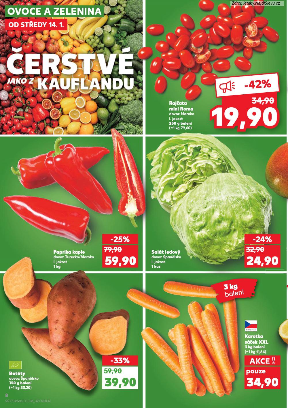 Let�k Kaufland (14. 1. - 20. 1. 2026) - strana 8 z 60