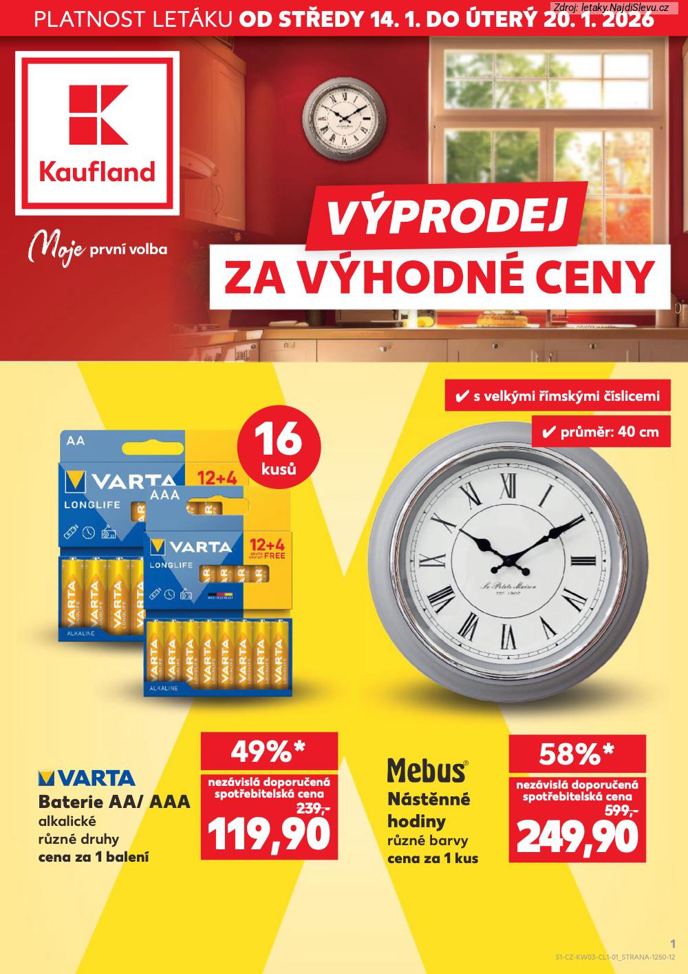 Strana 1 - let�k Kaufland (14. 1. - 20. 1. 2026)