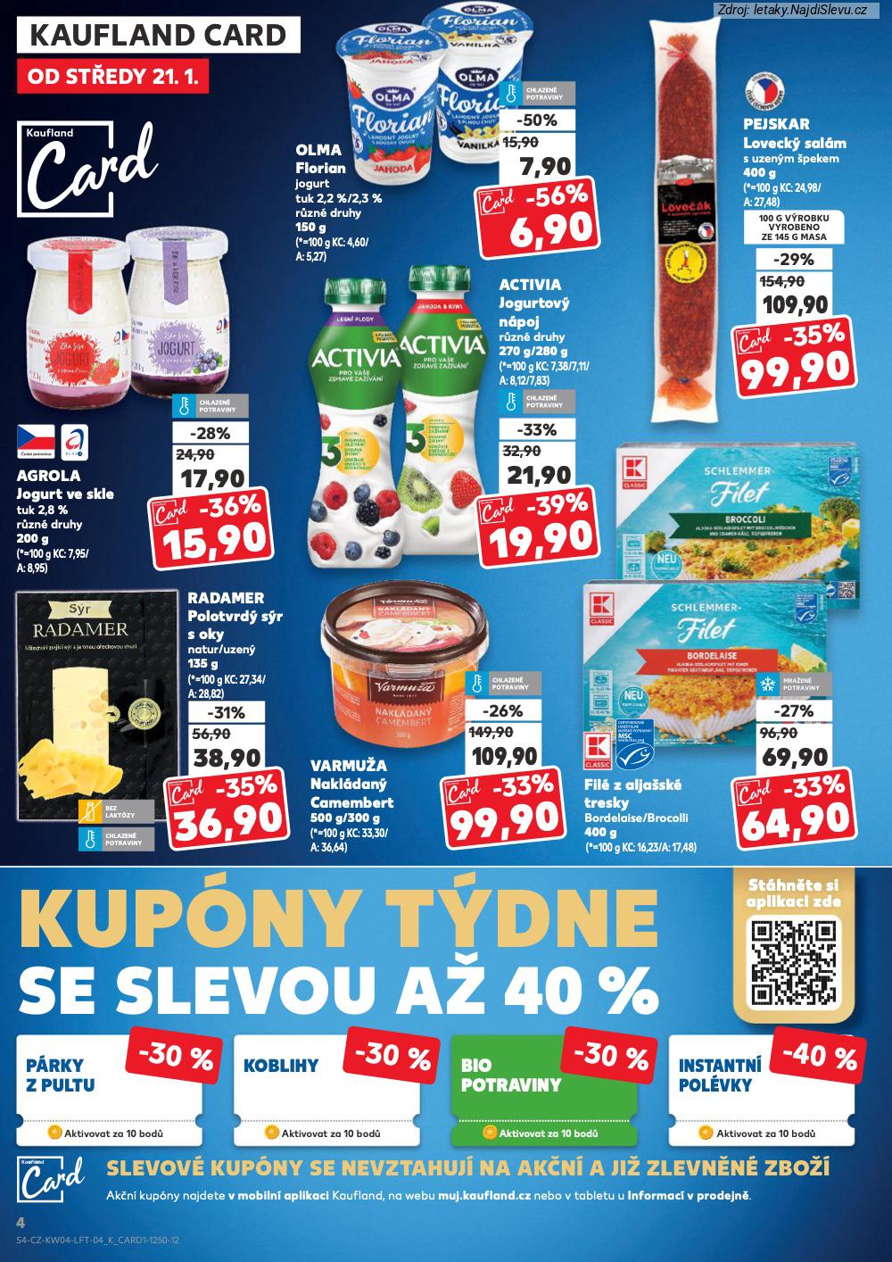 Let�k Kaufland  Velk� Mezi����, Pelh�imov, Blansko, Vesel� nad Moravou, Lan�kroun... (21. 1. - 27. 1. 2026) - str. 4