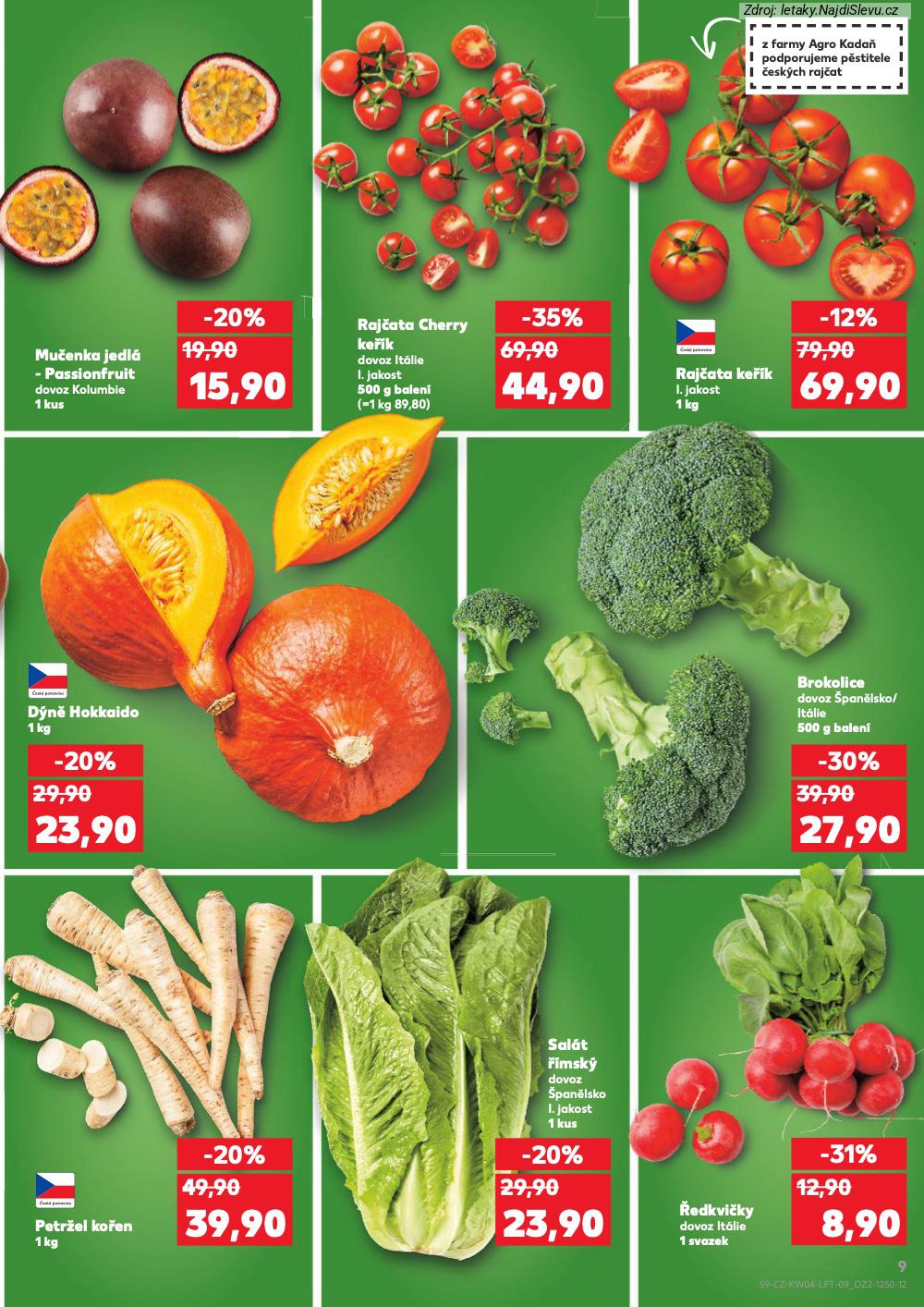 Let�k Kaufland  Most, M�ln�k, Sokolov, Mari�nsk� L�zn�, Kol�n, Kladno, �atec, P�s... (21. 1. - 27. 1. 2026) - str. 9