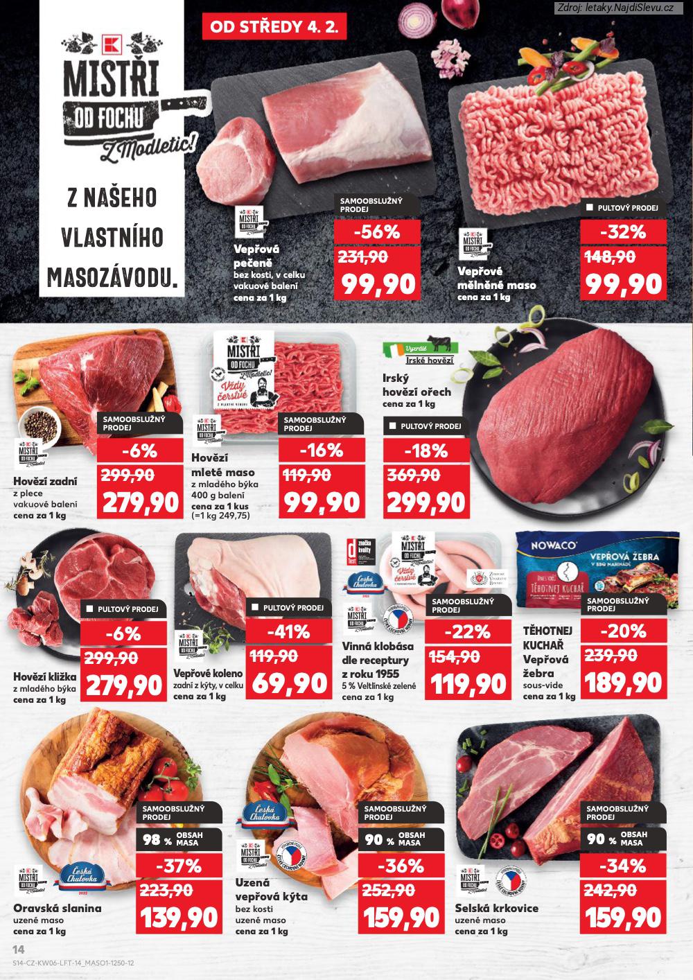 Let�k Kaufland  Velk� Mezi����, Pelh�imov, Blansko, Vesel� nad Moravou, Lan�kroun... (4. 2. - 10. 2. 2026) - str. 14