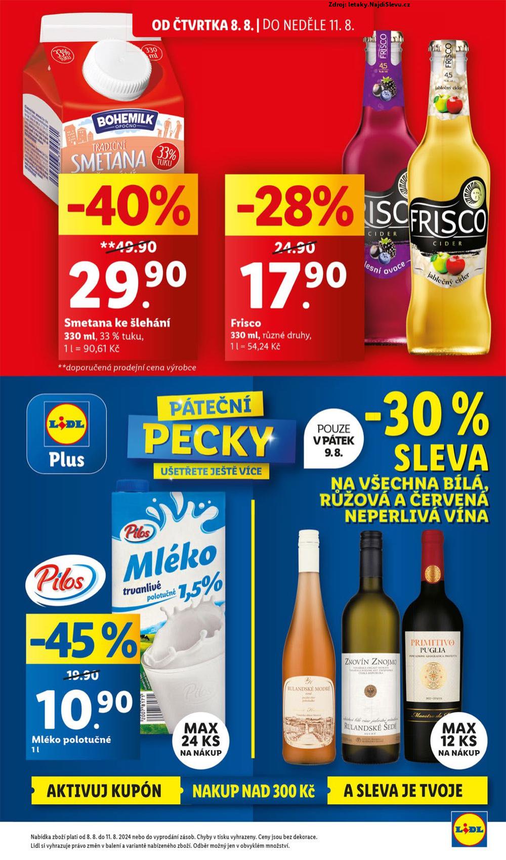 Strana 3 - leták Lidl (8. 8. - 11. 8. 2024)