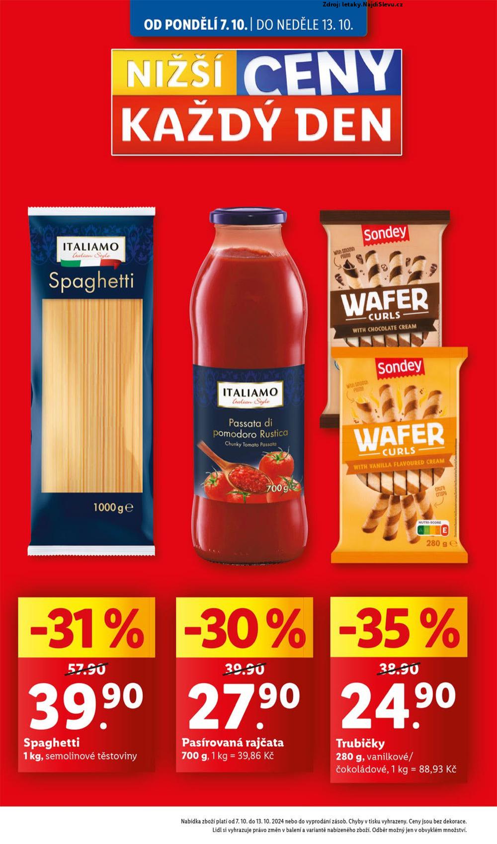 Strana 2 - leták Lidl (7. 10. - 13. 10. 2024)