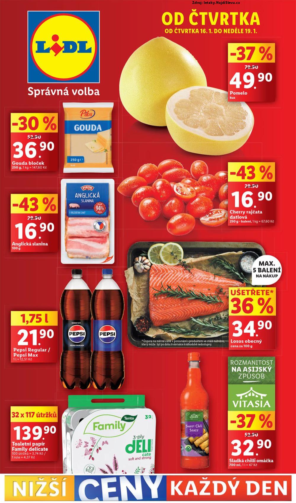 Strana 1 - letk Lidl (16. 1. - 19. 1. 2025)